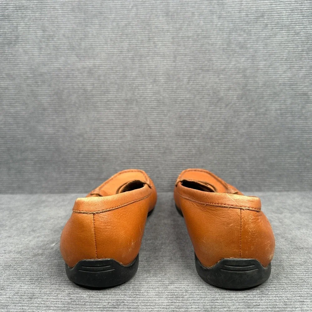 Polo Ralph Lauren Adante Tan Leather Penny Loafers Mens 9D‎ Brown Slip On Shoes
